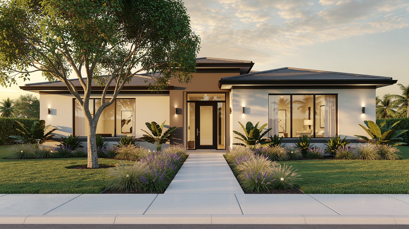 The Boulevard Entry — Modern/Minimalist garden in Port St. Lucie