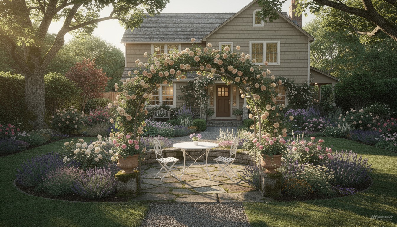 Cottage/English backyard in Portland, OR