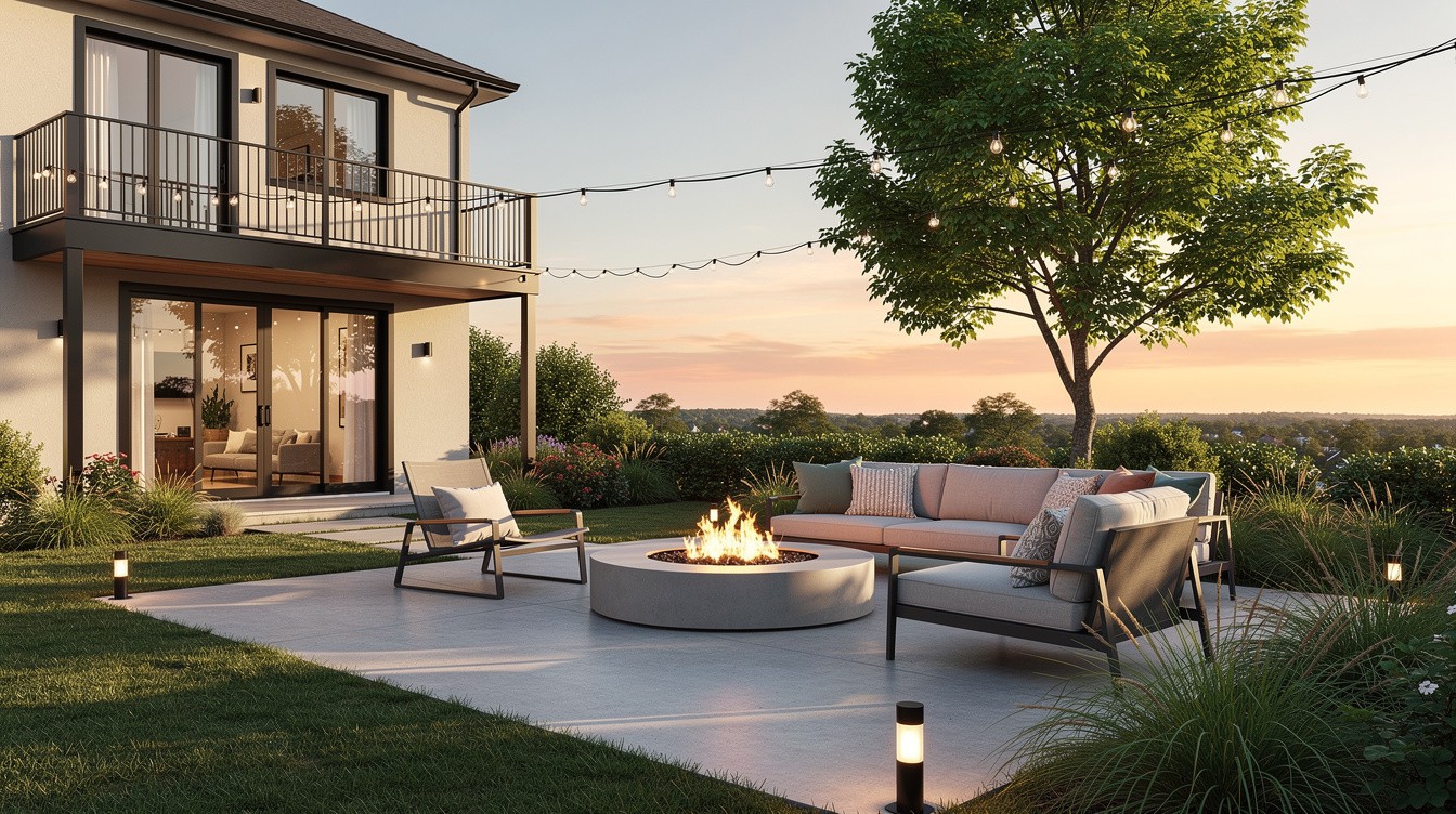 The Elevated Fire Lounge — Modern/Minimalist garden in Providence