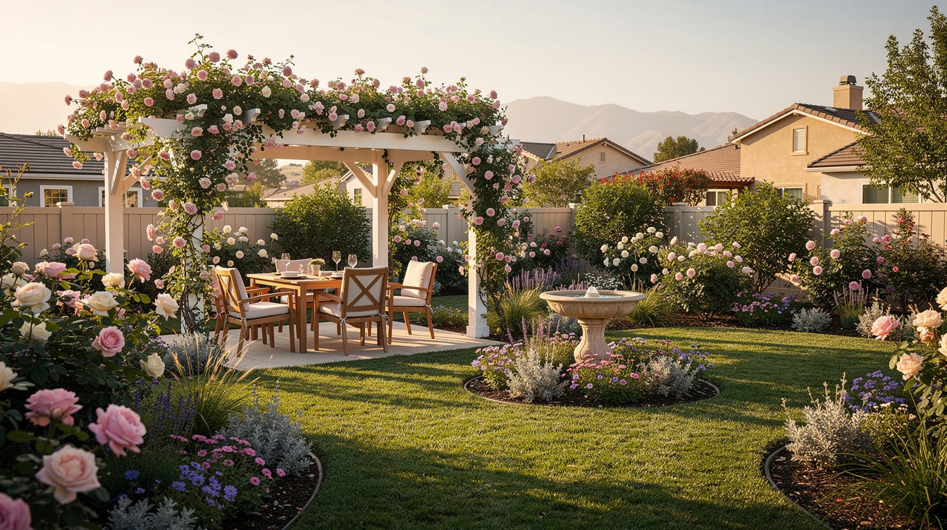 The Mountain-View Rose Garden — Cottage/English garden in Rancho Cucamonga