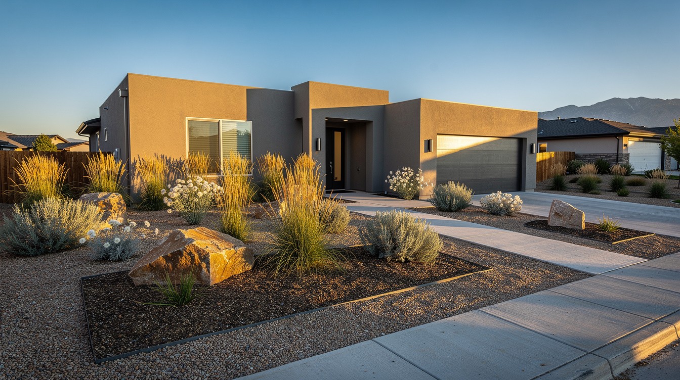 The Great Basin Modern Front Yard — Modern/Minimalist garden in Reno