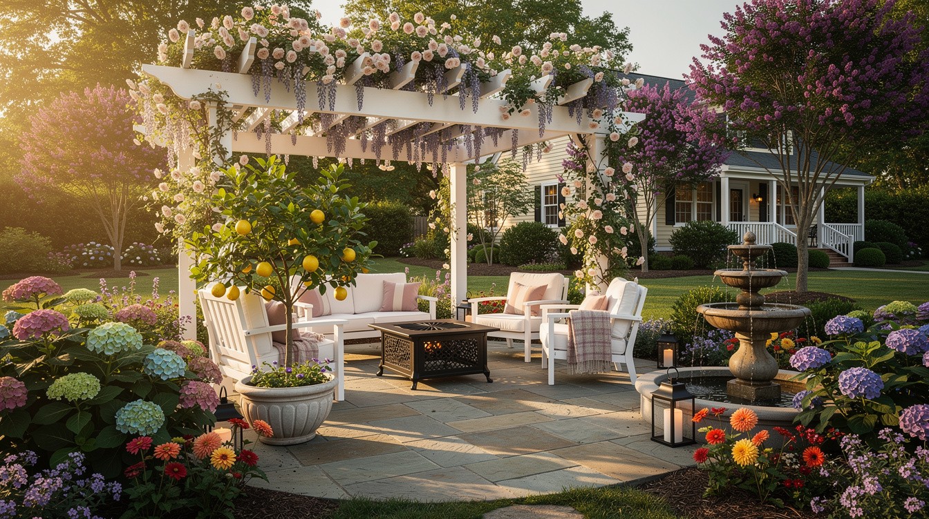 The Backyard Cottage Patio with Pergola — Cottage/English garden in Richmond