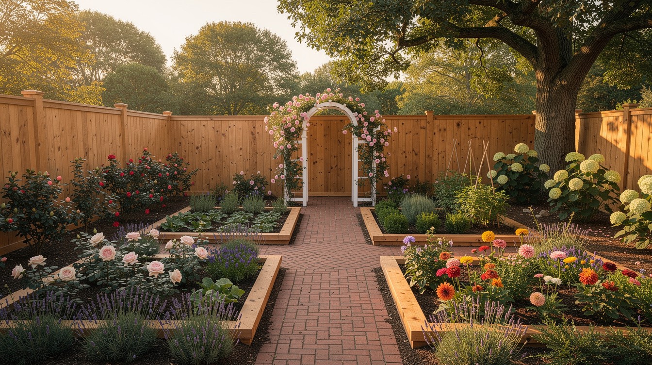 The Walled Camellia and Rose Garden — Cottage/English garden in Richmond