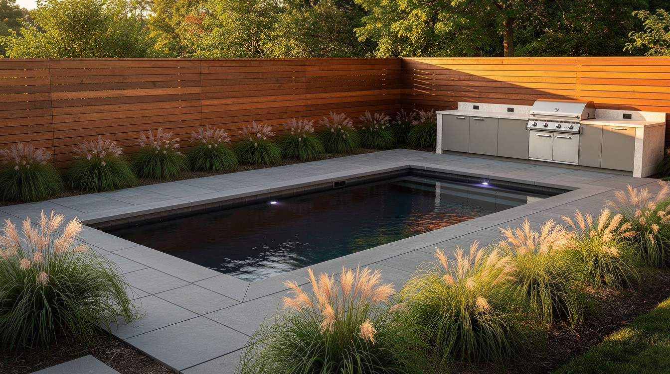 The Modern Pool and Deck — Modern/Minimalist garden in Richmond