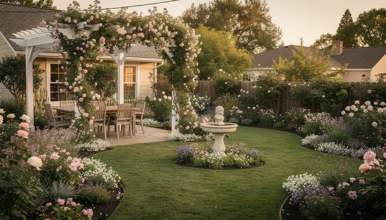 Cottage/English backyard design in Sacramento, CA