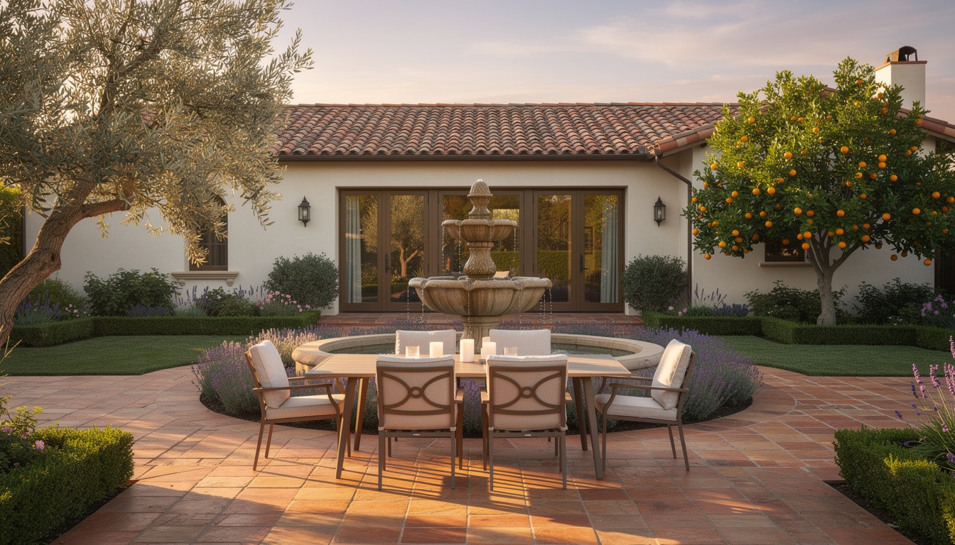 Mediterranean backyard in Sacramento, CA