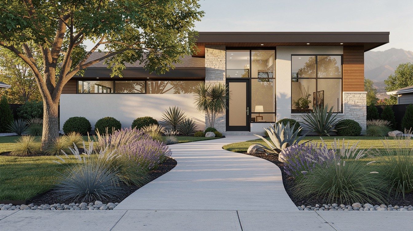 The Federal Heights Mid-Century Refresh — Modern/Minimalist garden in Salt Lake City