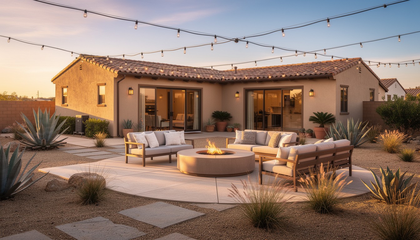 Desert/Xeriscape backyard in San Diego, CA