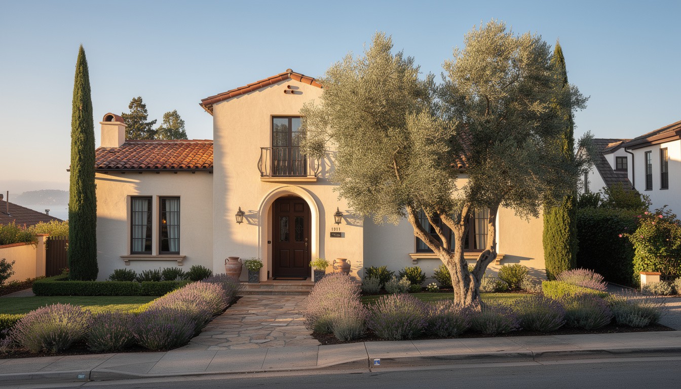 Mediterranean front yard in San Francisco, CA