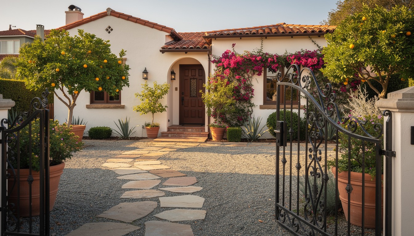 Mediterranean front yard design in San Francisco, CA