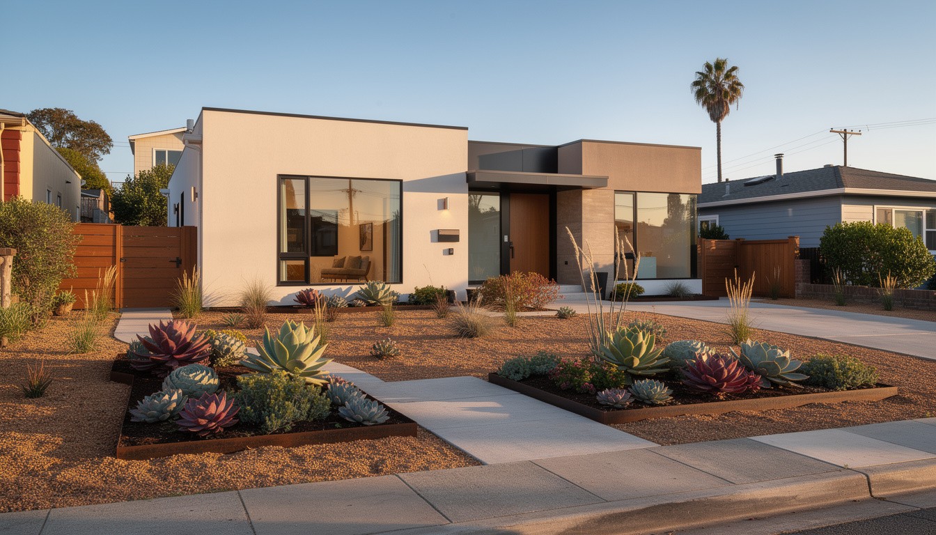 Modern/Minimalist front yard design in San Francisco, CA