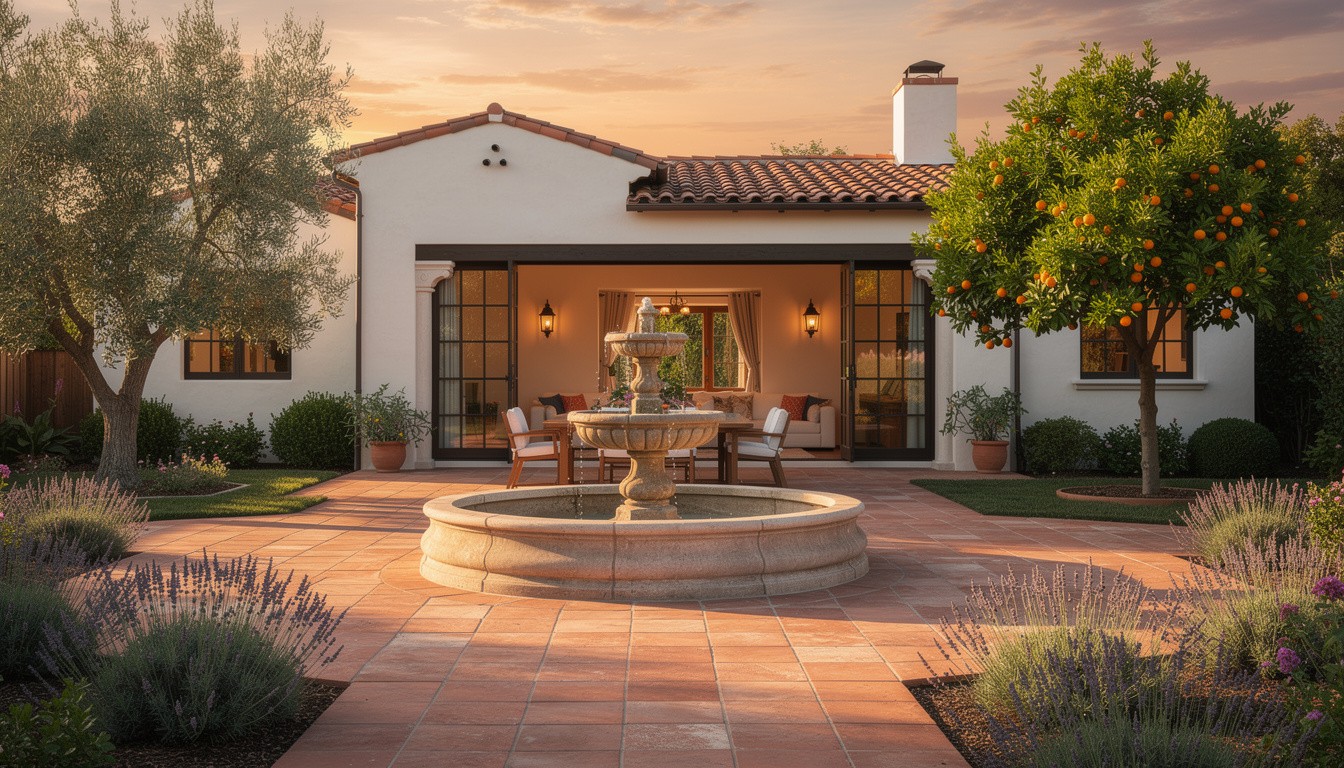 Mediterranean backyard in San Jose, CA