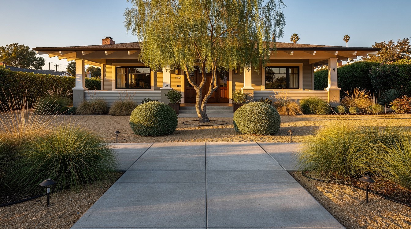 The California Modern Front Yard — Modern/Minimalist garden in Santa Ana