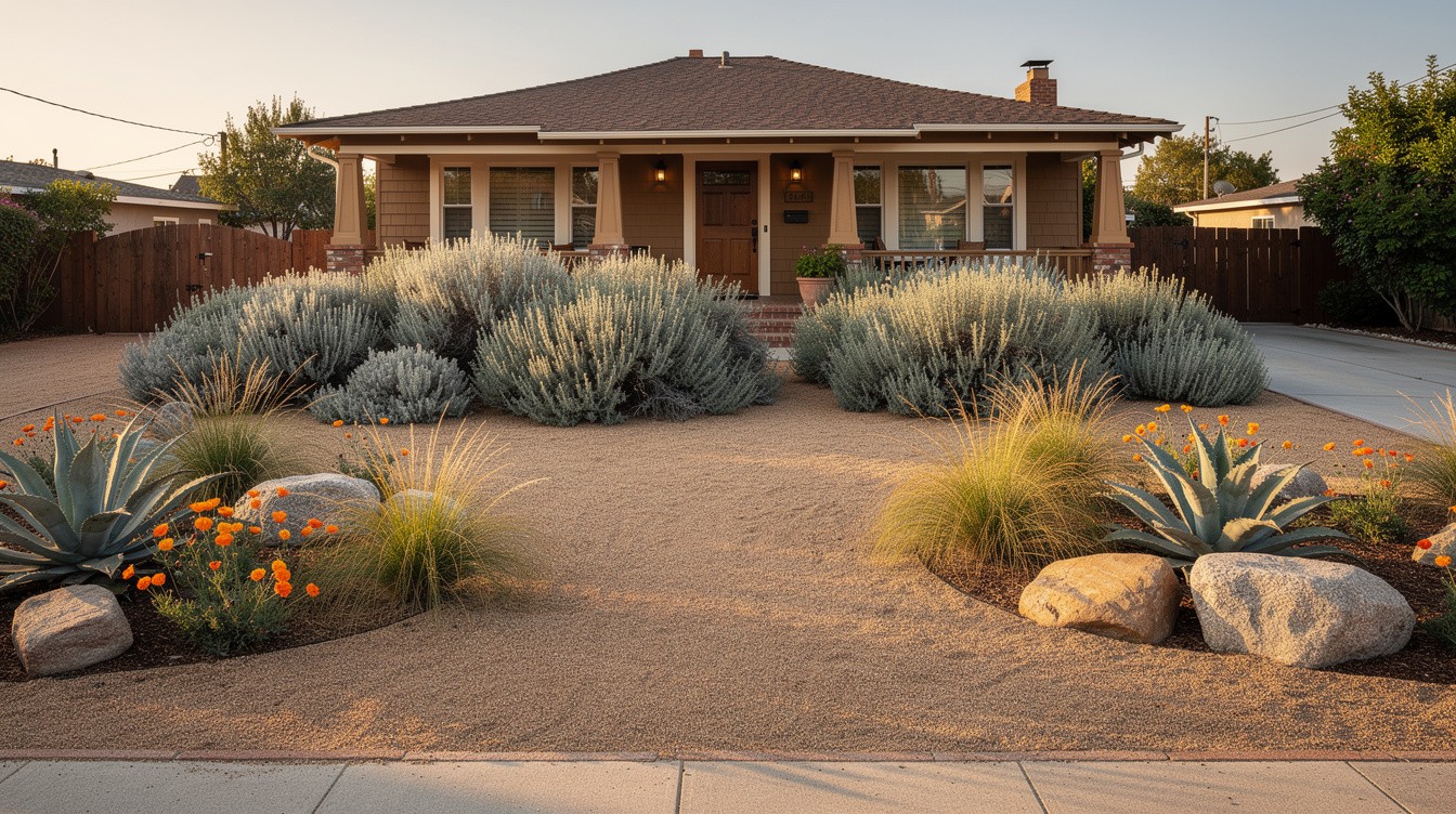 The California Chaparral Front Yard — Desert/Xeriscape garden in Santa Ana