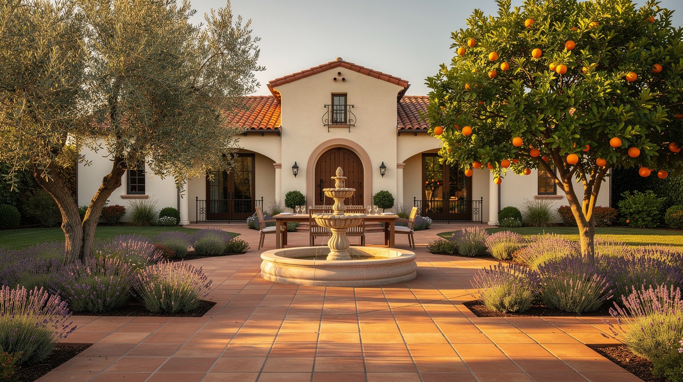 The Fountain Courtyard Dining Room — Mediterranean garden in Santa Rosa
