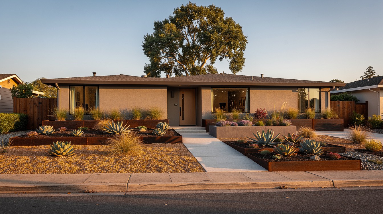 The Zero-Lawn Fire-Wise Yard — Modern/Minimalist garden in Santa Rosa