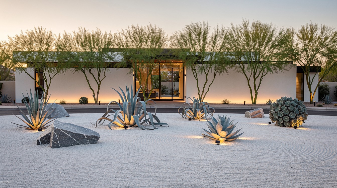The Agave Sculpture Garden — Desert/Xeriscape garden in Scottsdale