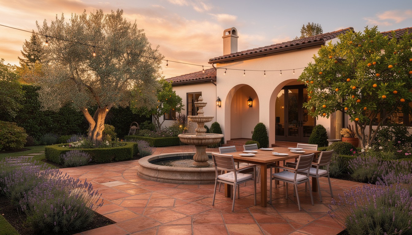 Mediterranean backyard in Seattle, WA