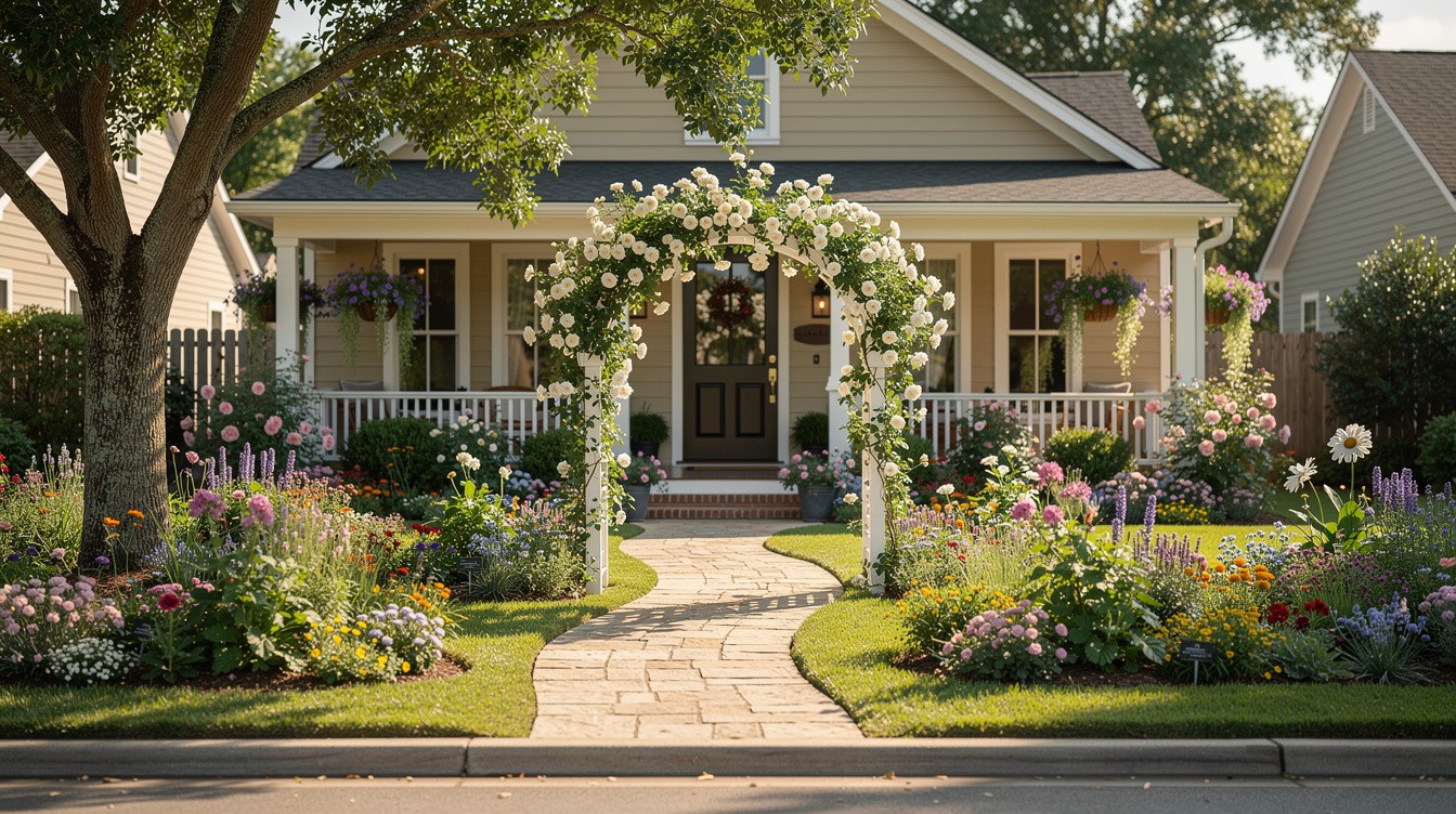 The Porch-and-Path Border Garden — Cottage/English garden in Shreveport