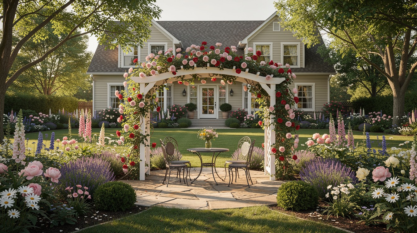 The Rose Pergola Bistro Nook — Cottage/English garden in Sioux Falls