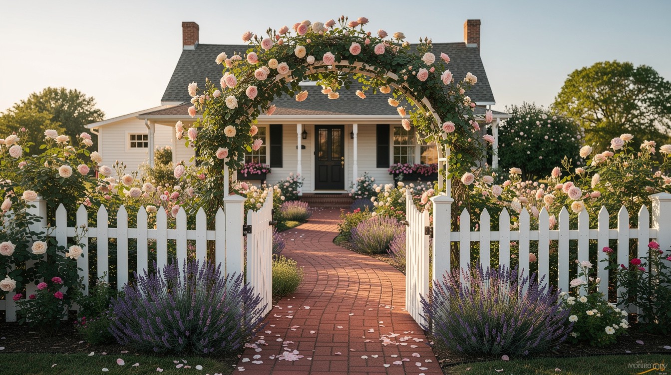 The Picket Gate Rose Arch — Cottage/English garden in Sioux Falls