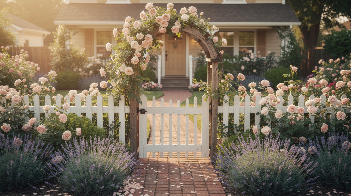 The Picket-and-Petal Gate — Cottage/English garden in Spokane