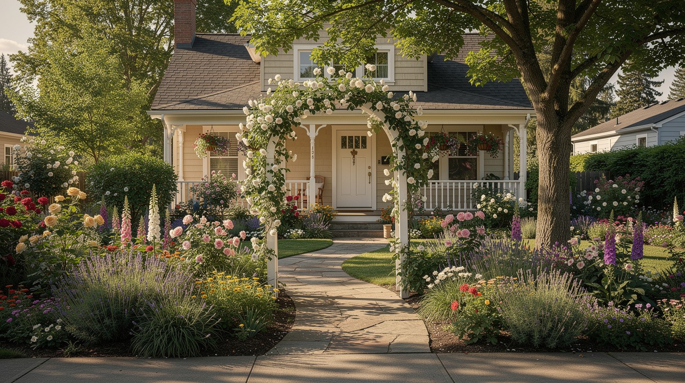 The Porch-Front Border Garden — Cottage/English garden in Spokane