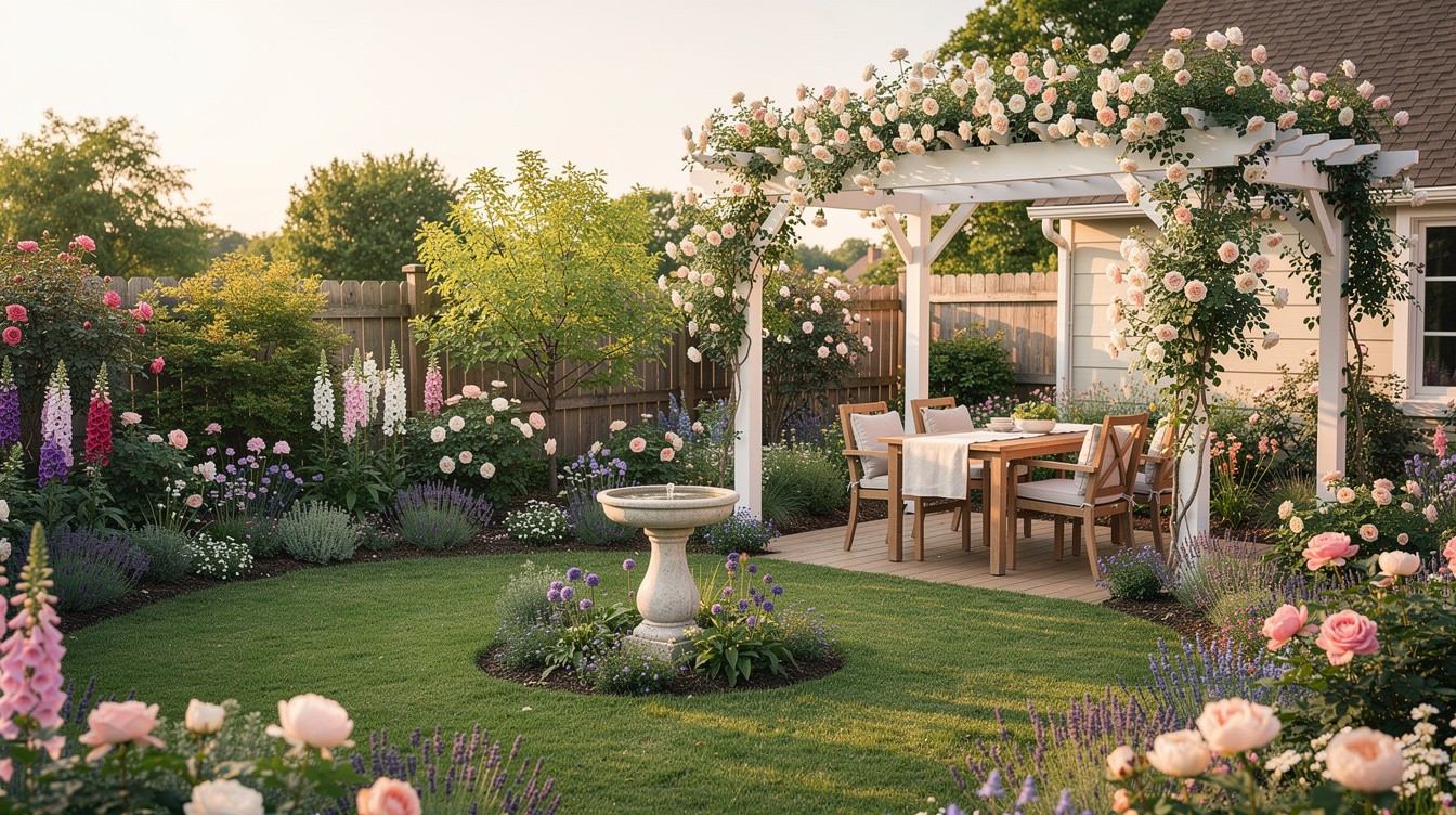 The Pergola Dinner Garden — Cottage/English garden in Springfield