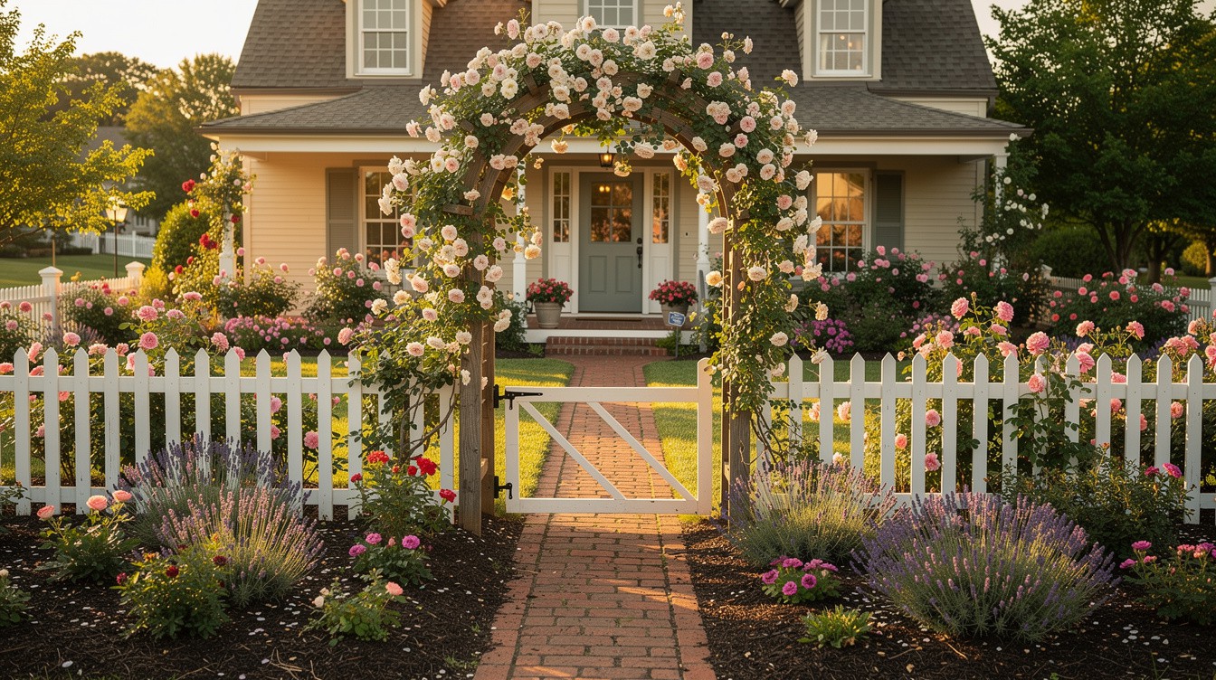 The Rose Arbor Picket Gate — Cottage/English garden in Springfield