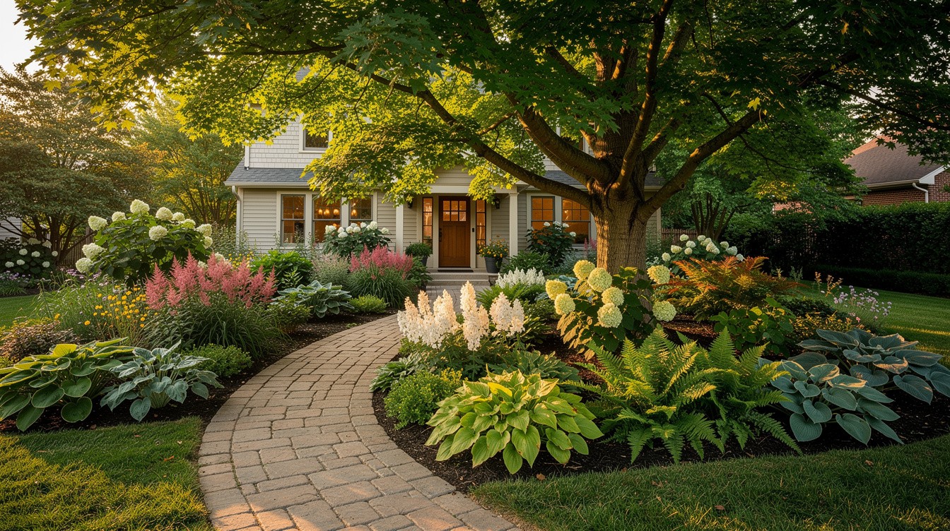 Stone Path Cottage with Shade Garden — Cottage/English garden in St. Louis