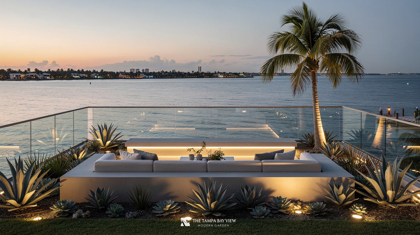 The Tampa Bay View Modern Garden — Modern/Minimalist garden in St. Petersburg