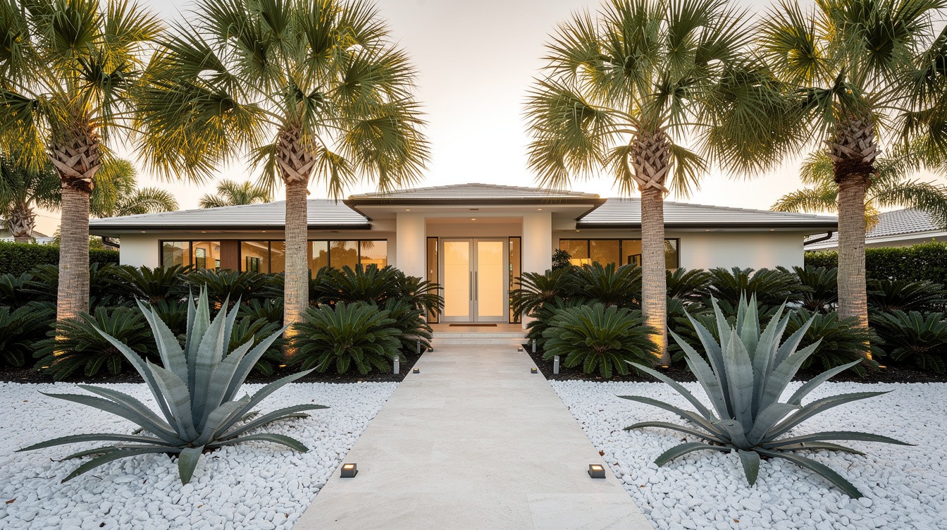 The Coastal Modern Entry — Modern/Minimalist garden in St. Petersburg