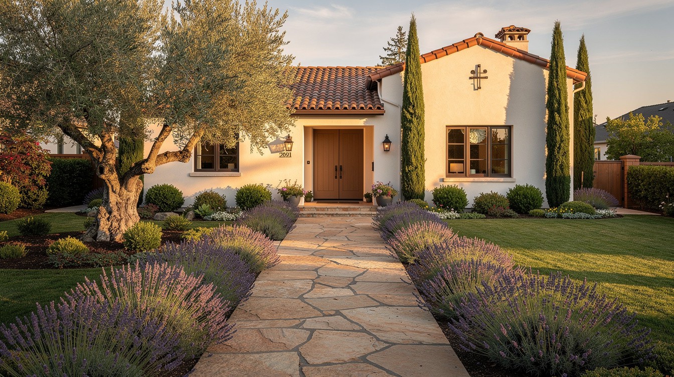 The Olive & Lavender Allée — Mediterranean garden in Tacoma