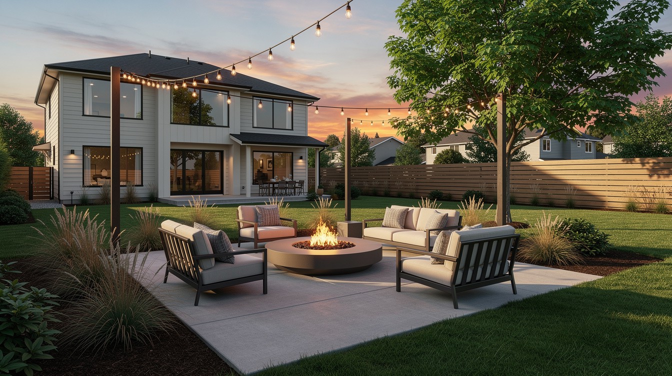 The Fire Bowl Night Garden — Modern/Minimalist garden in Tacoma
