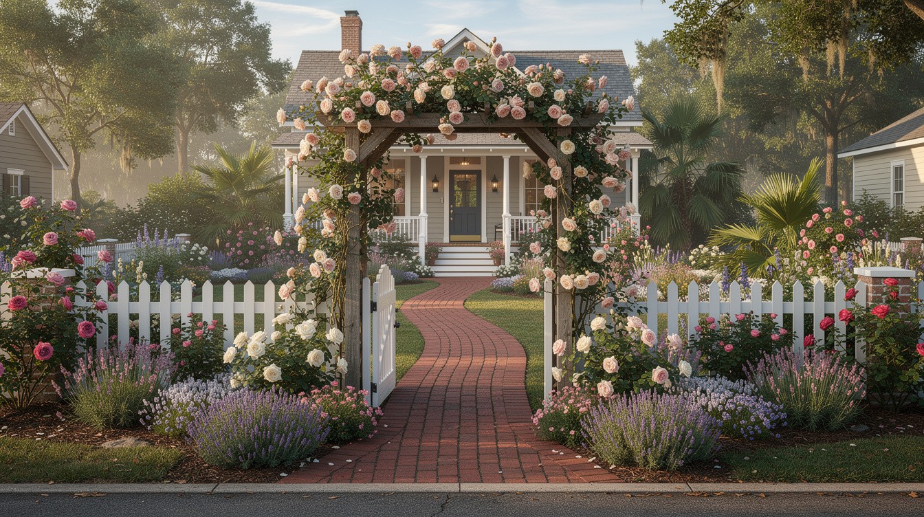 The Rose Arbor Entrance — Cottage/English garden in Tallahassee