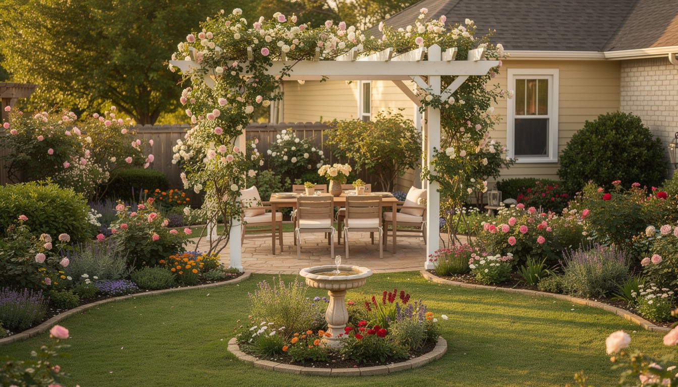 Cottage/English backyard design in Tulsa, OK