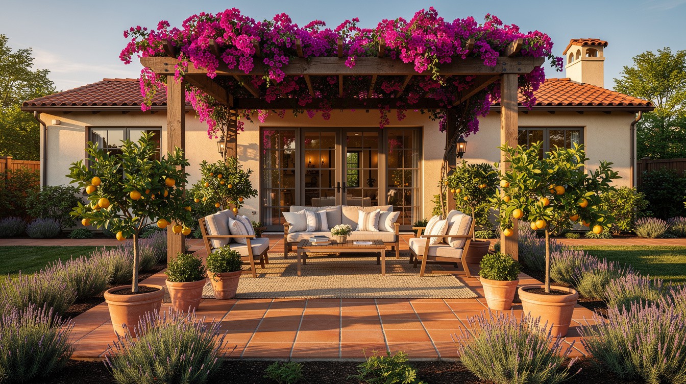 The Bougainvillea Pergola — Mediterranean garden in Vancouver