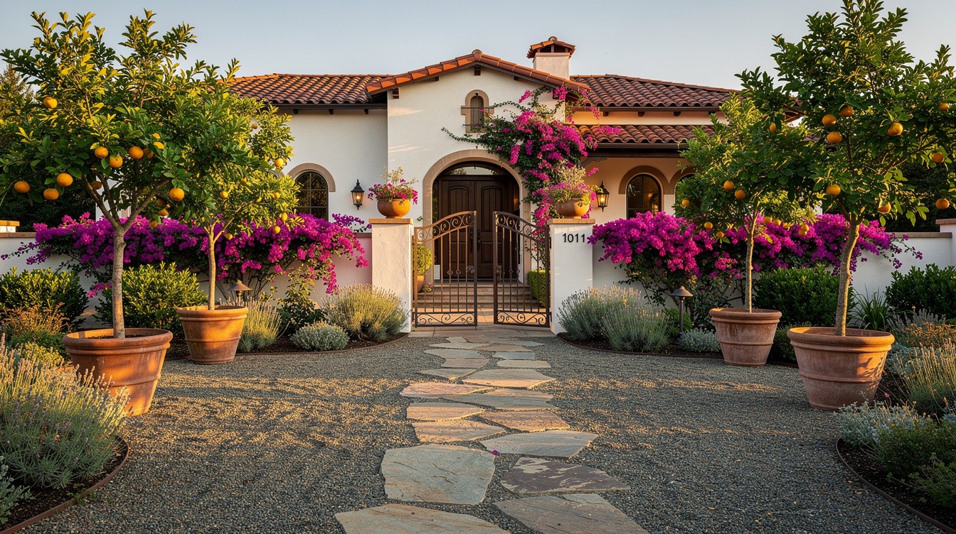 The Potted Citrus Gateway — Mediterranean garden in Vancouver