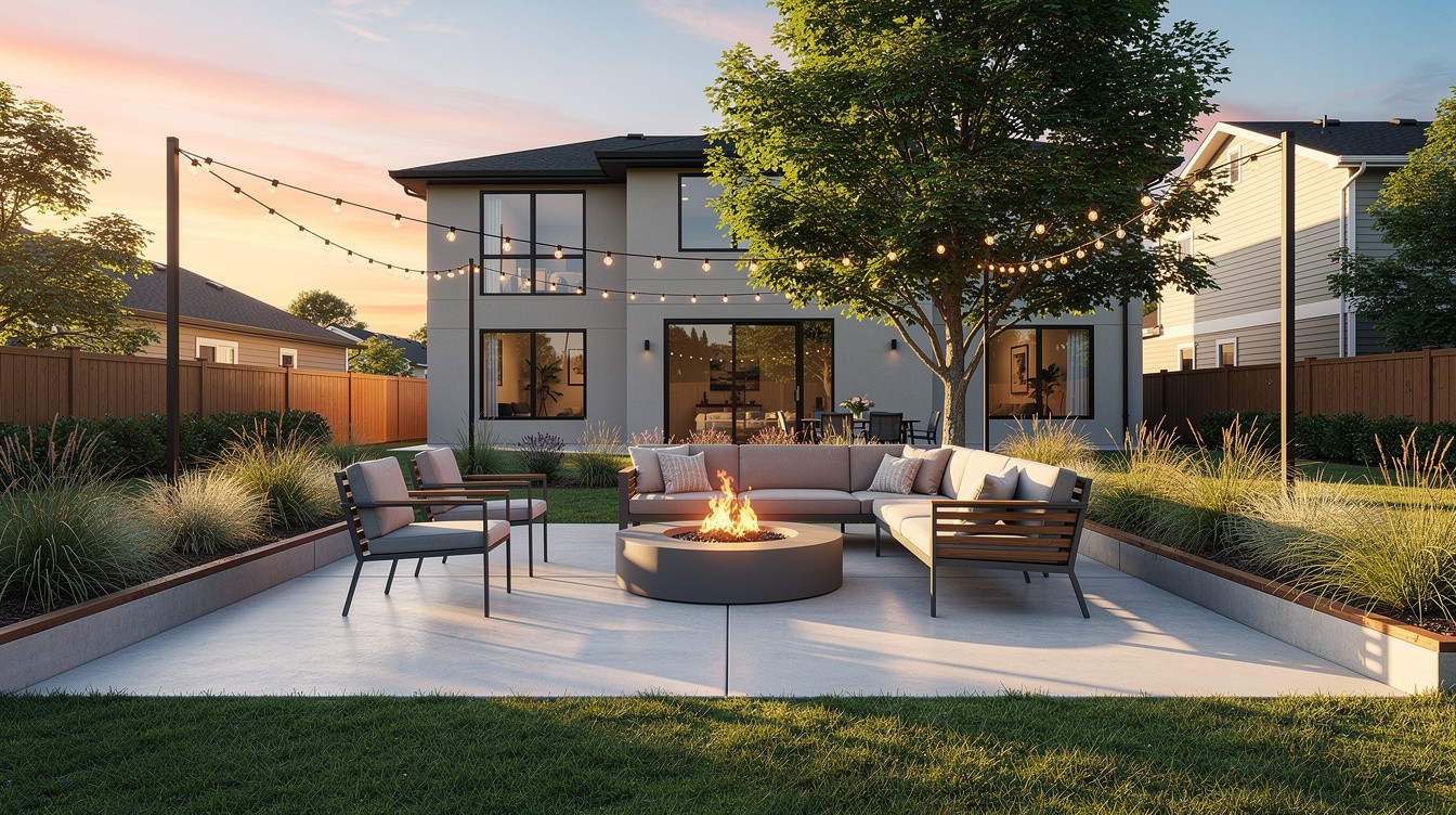 The Fire Pit Sectional Terrace — Modern/Minimalist garden in Vancouver