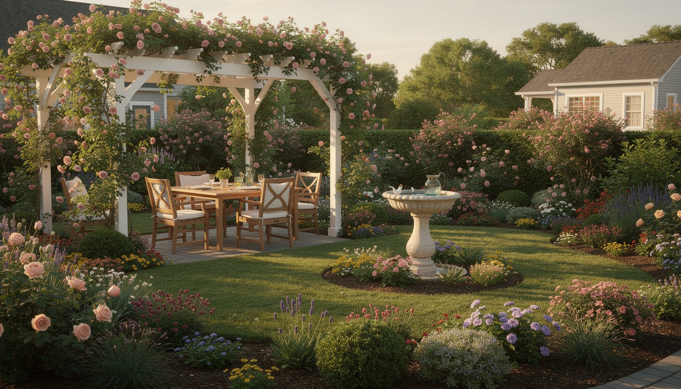 Cottage/English backyard design in Virginia Beach, VA