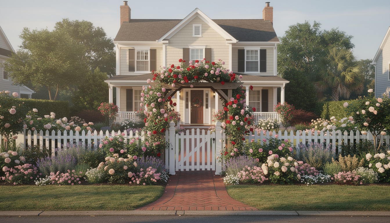 Cottage/English front yard in Virginia Beach, VA