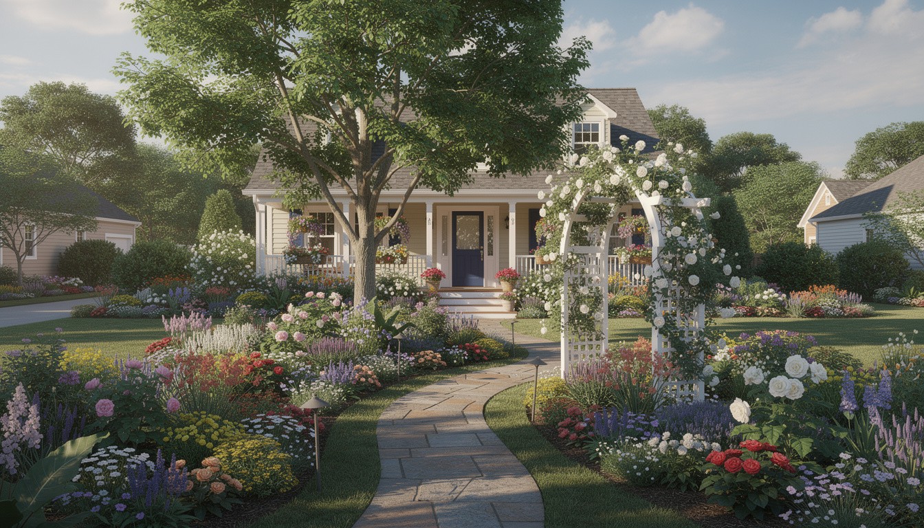Cottage/English front yard design in Virginia Beach, VA