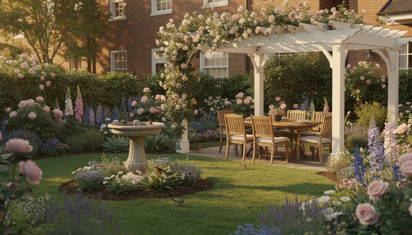 Cottage/English backyard design in Washington, DC