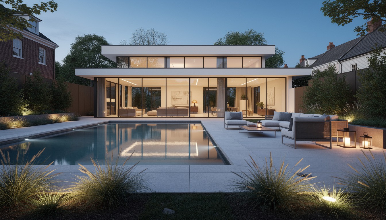 Modern/Minimalist backyard design in Washington, DC