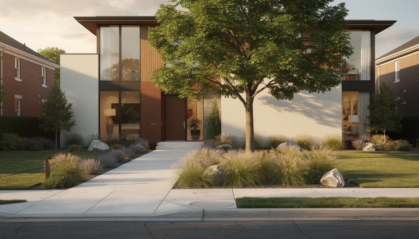 Modern/Minimalist front yard in Washington, DC