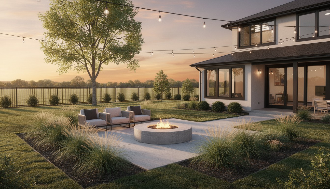 Modern/Minimalist backyard in Wichita, KS