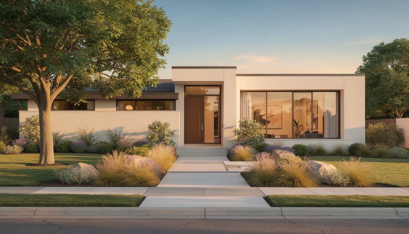 Modern/Minimalist front yard in Wichita, KS
