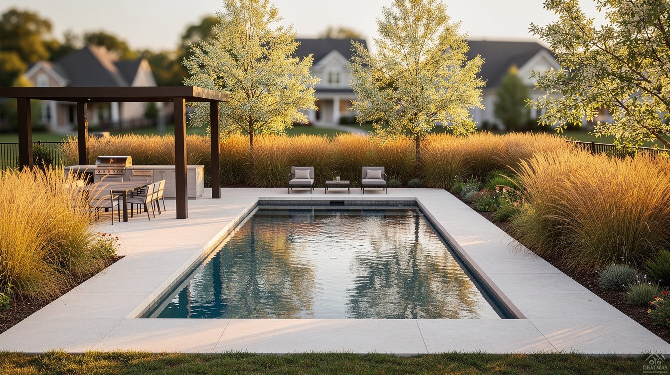 The Modern Pool and Landscape — Modern/Minimalist garden in Winston-Salem