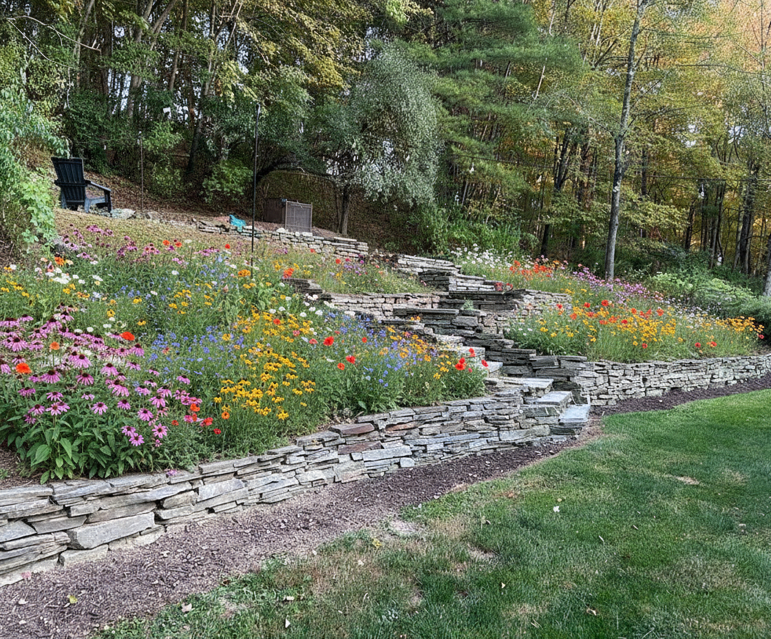 add wildflowers and grass